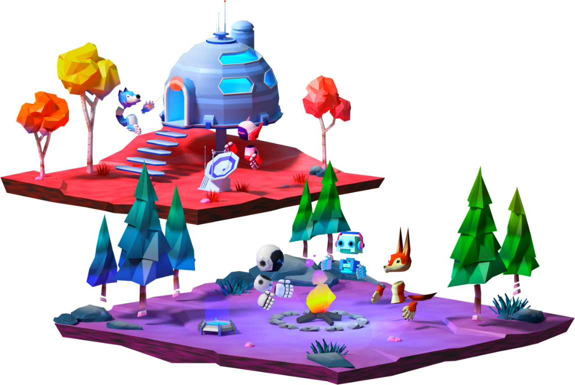 Explore 3d. Метавселенная Decentraland. Build and explore!.