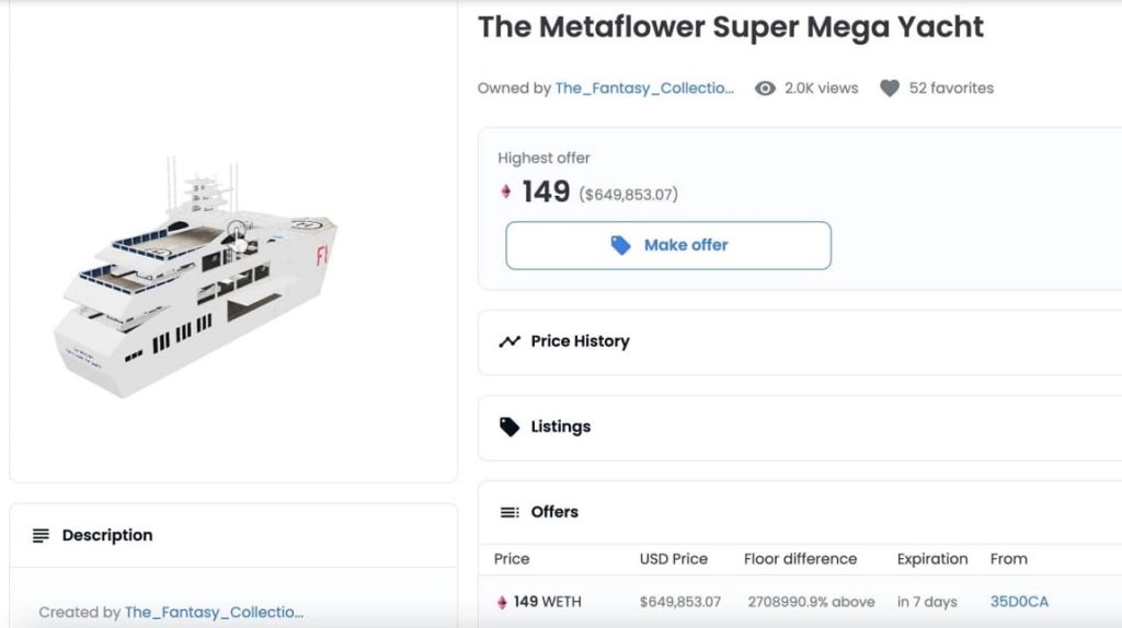 Metaflower Super Mega Yacht