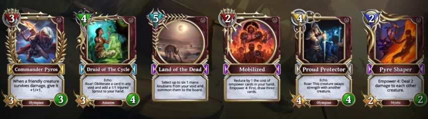 Gods Unchained cards